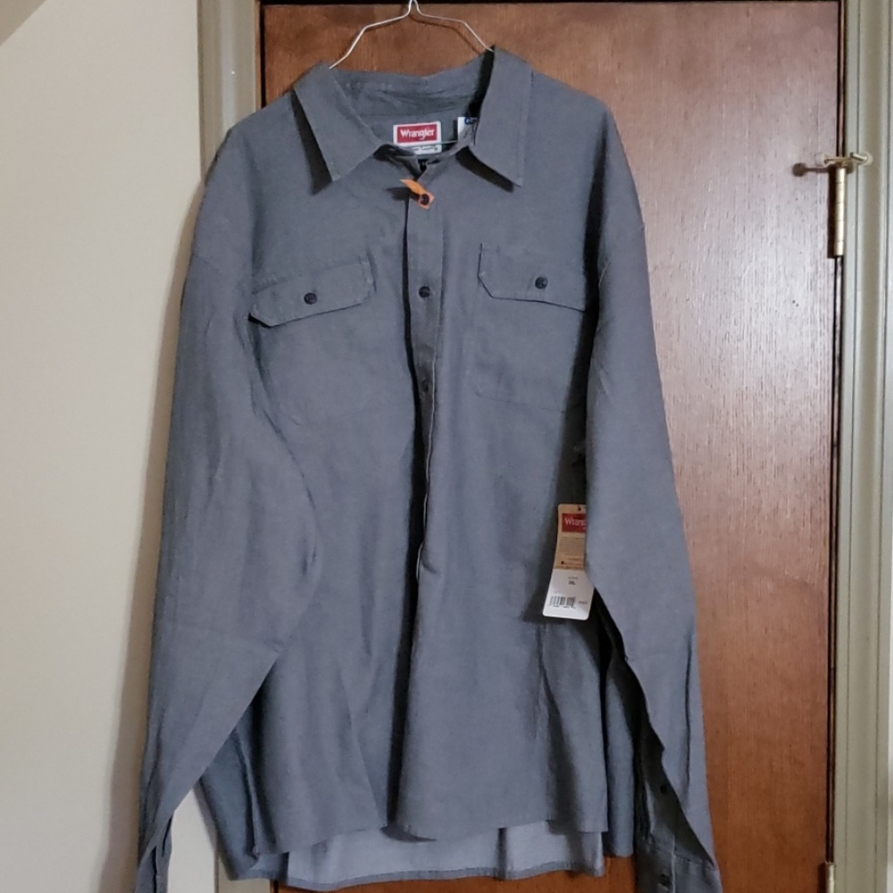 Men's Wrangler 3XL comfort flex ling sleeve shirt